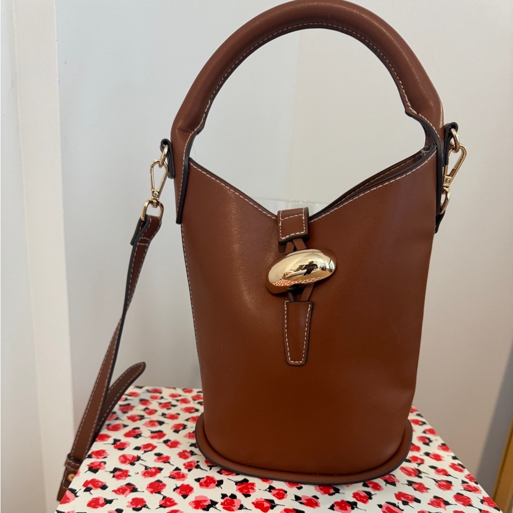 H&M Brown Mini Bucket Bag